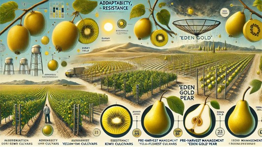 KIWI A POLPA GIALLA E PERA EDEN GOLD: ADATTABILITÀ AMBIENTALE, RESISTENZE E PRE RACCOLTA - EDEN GFG OCM025 Kiwi a polpa gialla e pera Eden Gold: adattabilità ambientale, resistenze e pre raccolta - Eden GFG OCM025